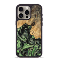 iPhone 15 Pro Max Wood Phone Case - Hana (Green, 745432)