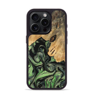 iPhone 15 Pro Wood Phone Case - Hana (Green, 745432)