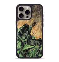 iPhone 16 Pro Max Wood Phone Case - Hana (Green, 745432)