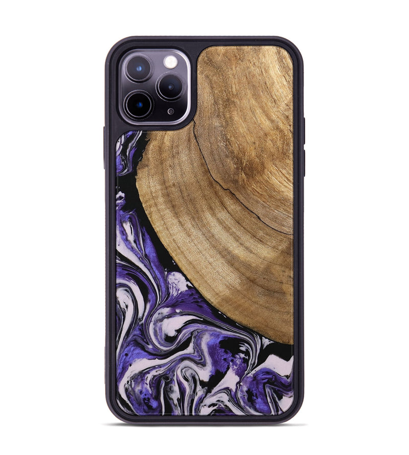 iPhone 11 Pro Max Wood Phone Case - Daren (Purple, 745440)