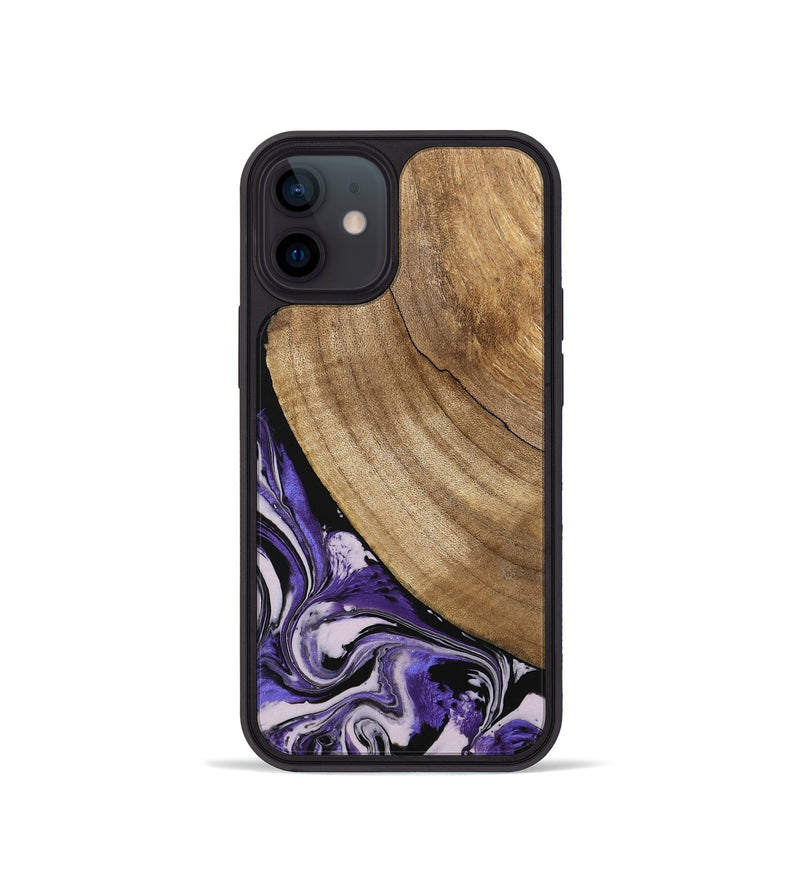 iPhone 12 mini Wood Phone Case - Daren (Purple, 745440)