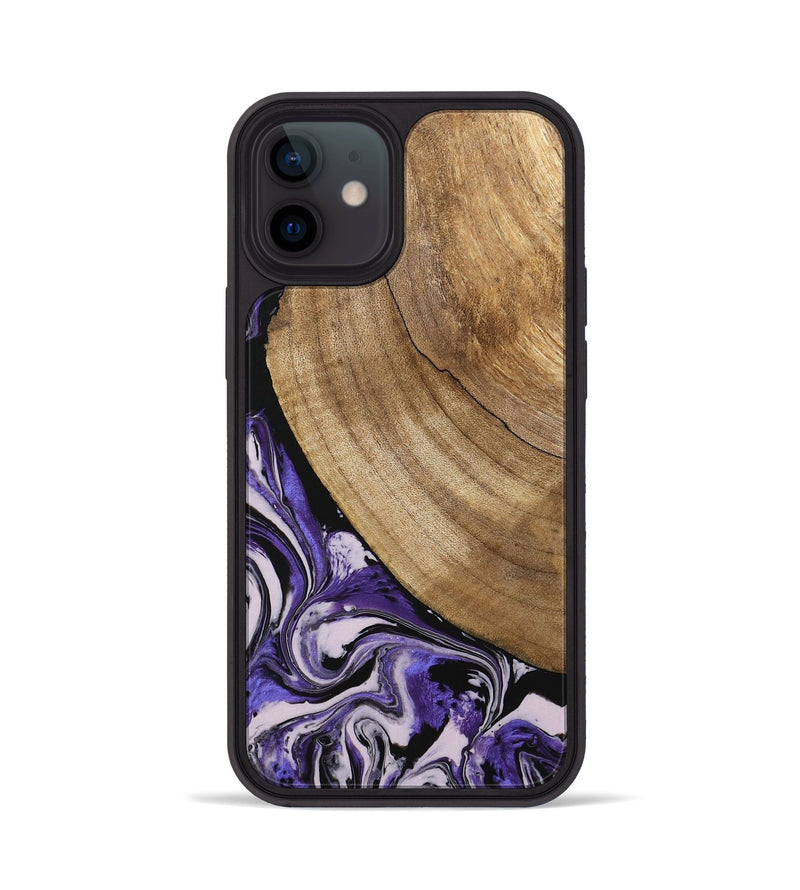 iPhone 12 Wood Phone Case - Daren (Purple, 745440)