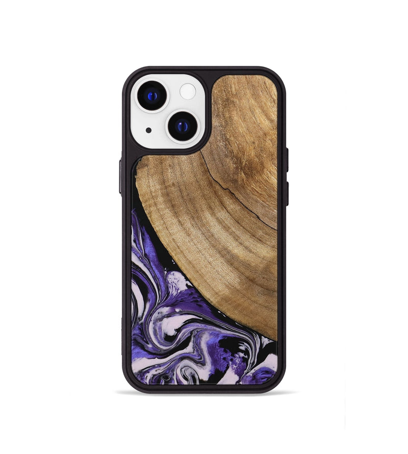 iPhone 13 mini Wood Phone Case - Daren (Purple, 745440)