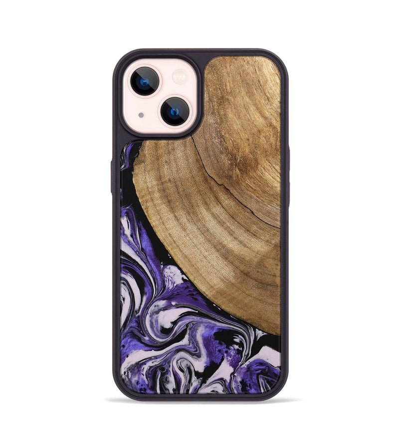 iPhone 14 Wood Phone Case - Daren (Purple, 745440)