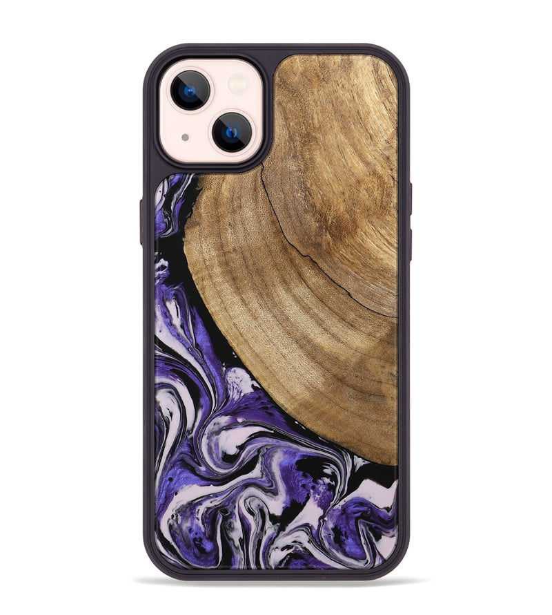 iPhone 14 Plus Wood Phone Case - Daren (Purple, 745440)