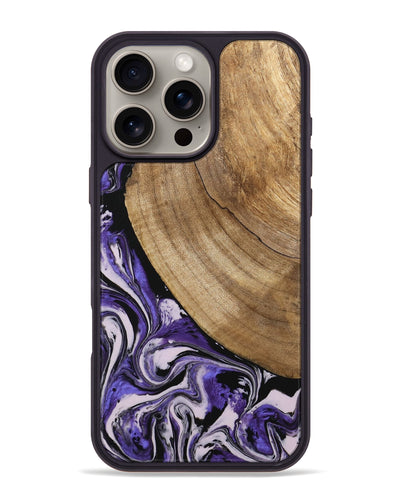 iPhone 16 Pro Max Wood Phone Case - Daren (Purple, 745440)