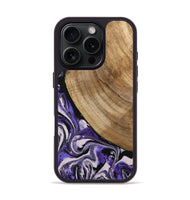 iPhone 16 Pro Wood Phone Case - Daren (Purple, 745440)