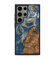 Galaxy S24 Ultra Wood Phone Case - Refugio (Teal & Gold, 745445)