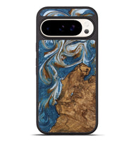 Pixel 9 Pro XL Wood Phone Case - Refugio (Teal & Gold, 745445)