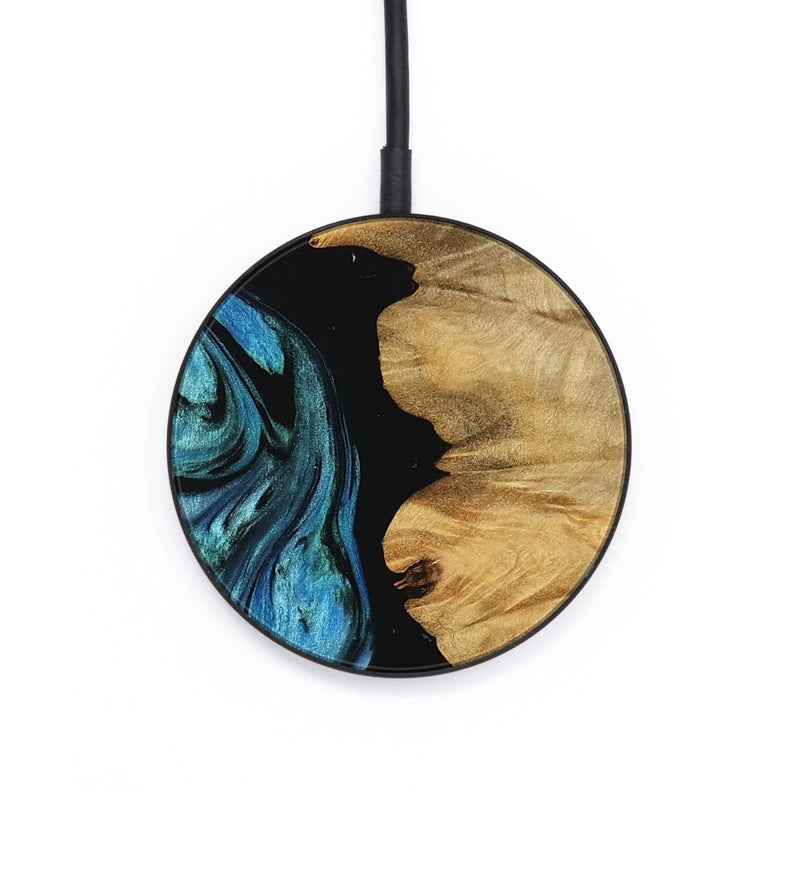 Circle Wood Wireless Charger - Chahram (Blue, 745447)