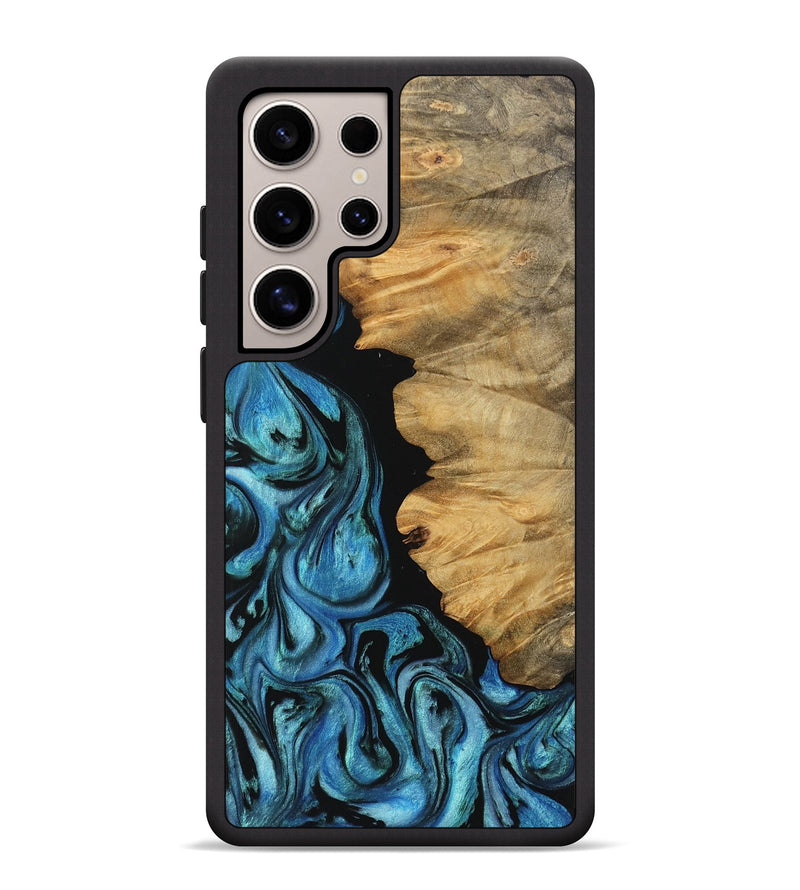 Galaxy S25 Ultra Wood Phone Case - Chahram (Blue, 745447)