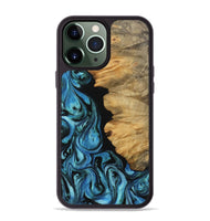 iPhone 13 Pro Max Wood Phone Case - Chahram (Blue, 745447)