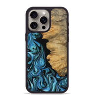 iPhone 15 Pro Max Wood Phone Case - Chahram (Blue, 745447)