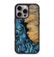 iPhone 16 Pro Max Wood Phone Case - Chahram (Blue, 745447)