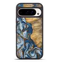 Pixel 9 Pro XL Wood Phone Case - Hermien (Teal & Gold, 745452)