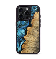 iPhone 16 Pro Wood Phone Case - Dory (Blue, 745456)