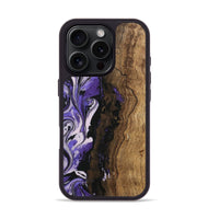 iPhone 16 Pro Wood Phone Case - Belinda (Purple, 745466)