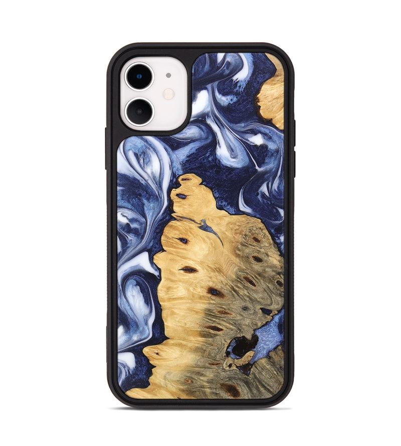 iPhone 11 Wood Phone Case - Roxana (Blue, 745468)