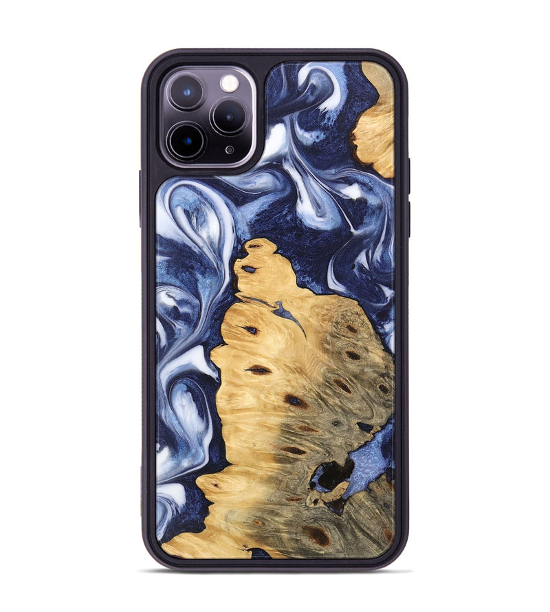 iPhone 11 Pro Max Wood Phone Case - Roxana (Blue, 745468)