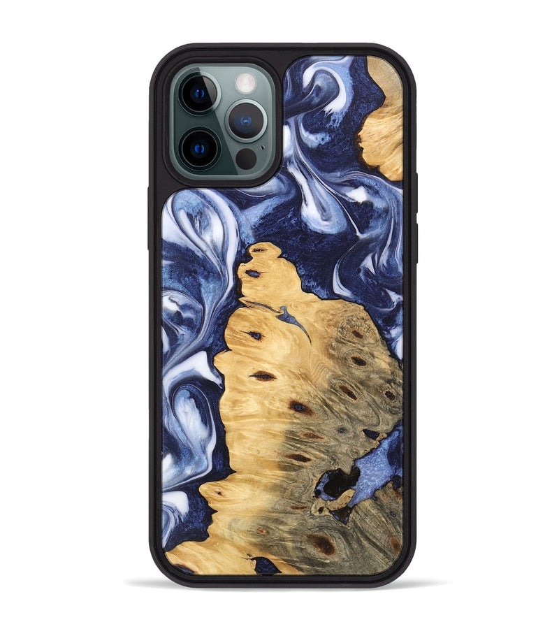 iPhone 12 Pro Max Wood Phone Case - Roxana (Blue, 745468)