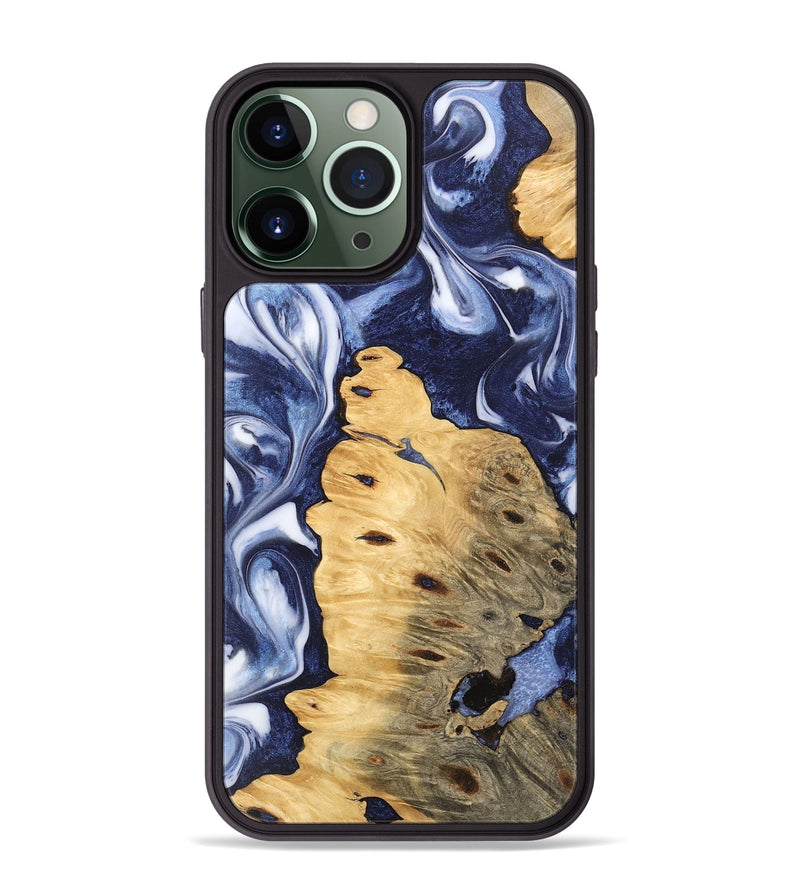 iPhone 13 Pro Max Wood Phone Case - Roxana (Blue, 745468)