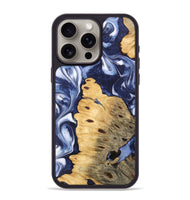 iPhone 15 Pro Max Wood Phone Case - Roxana (Blue, 745468)