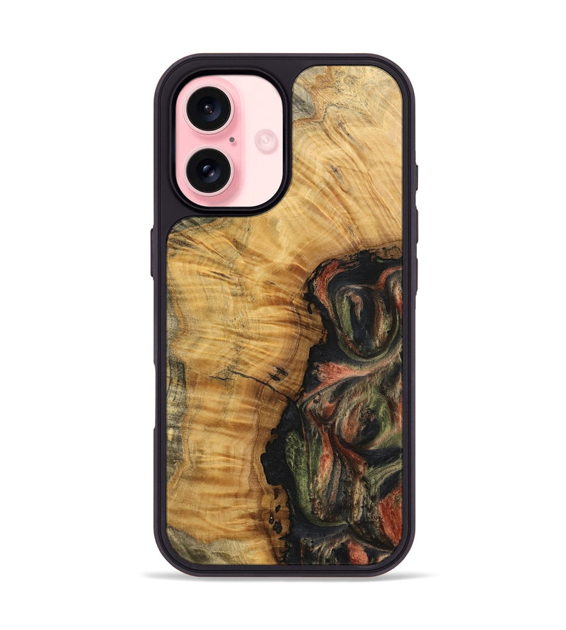 iPhone 16 Wood Phone Case - Rachel (Green, 745473)