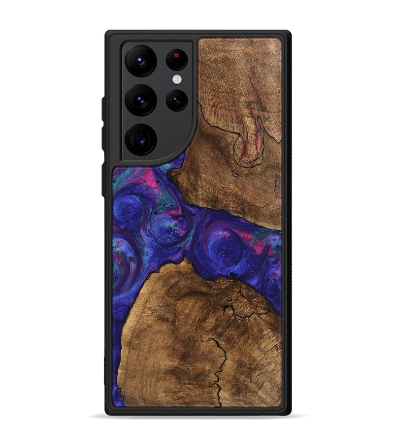 Galaxy S22 Ultra Wood Phone Case - Casey (Purple, 745475)