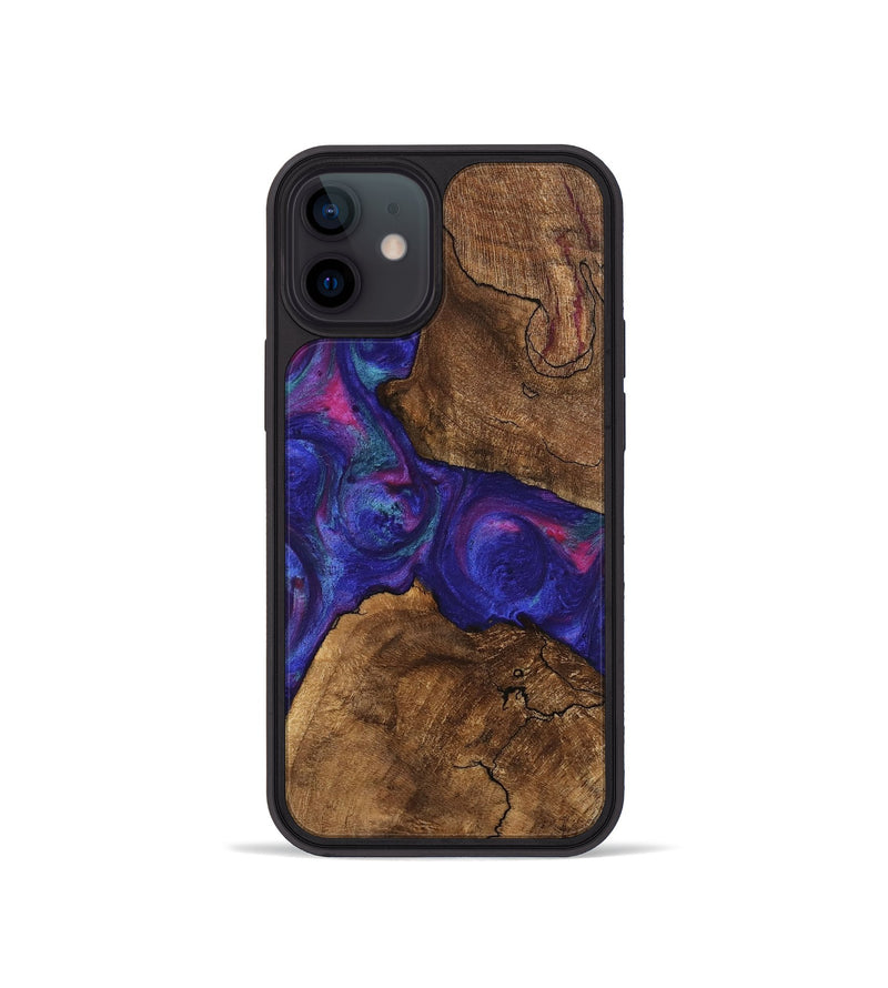 iPhone 12 mini Wood Phone Case - Casey (Purple, 745475)