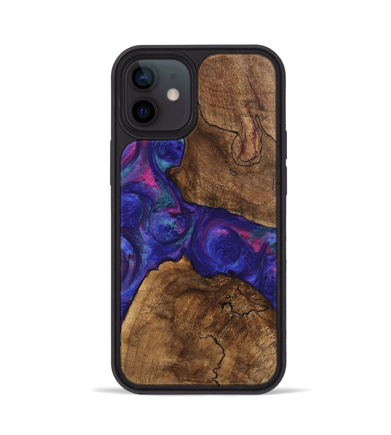 iPhone 12 Wood Phone Case - Casey (Purple, 745475)