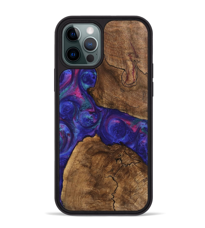 iPhone 12 Pro Max Wood Phone Case - Casey (Purple, 745475)