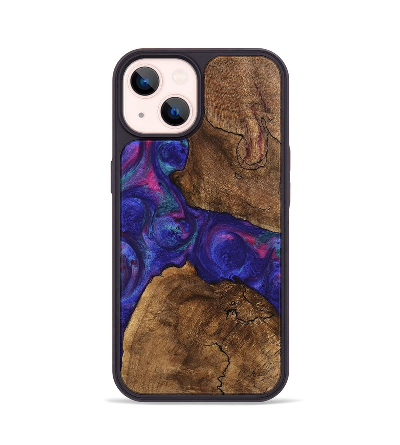 iPhone 14 Wood Phone Case - Casey (Purple, 745475)