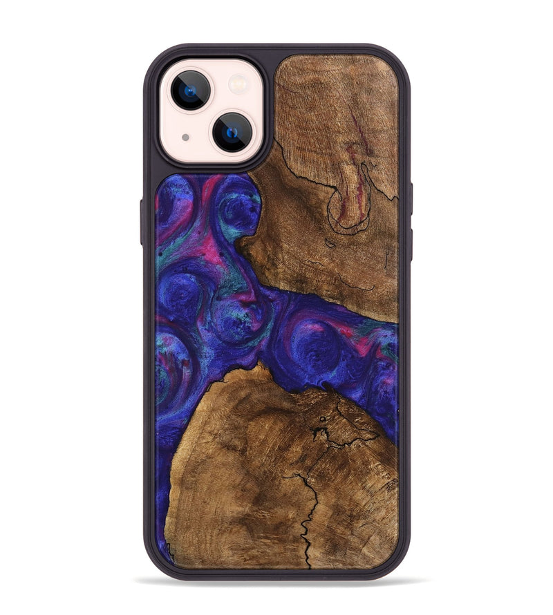 iPhone 14 Plus Wood Phone Case - Casey (Purple, 745475)