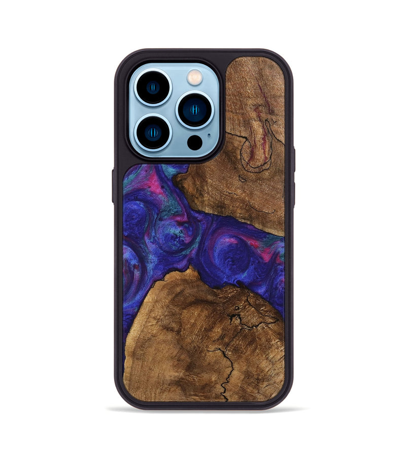 iPhone 14 Pro Wood Phone Case - Casey (Purple, 745475)