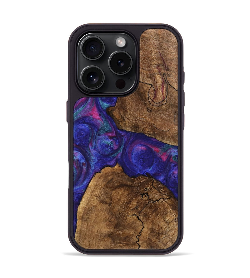 iPhone 16 Pro Wood Phone Case - Casey (Purple, 745475)