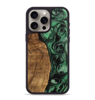 iPhone 15 Pro Max Wood Phone Case - Keara (Green, 745478)