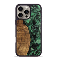 iPhone 16 Pro Max Wood Phone Case - Keara (Green, 745478)