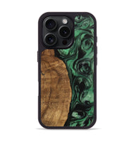 iPhone 16 Pro Wood Phone Case - Keara (Green, 745478)