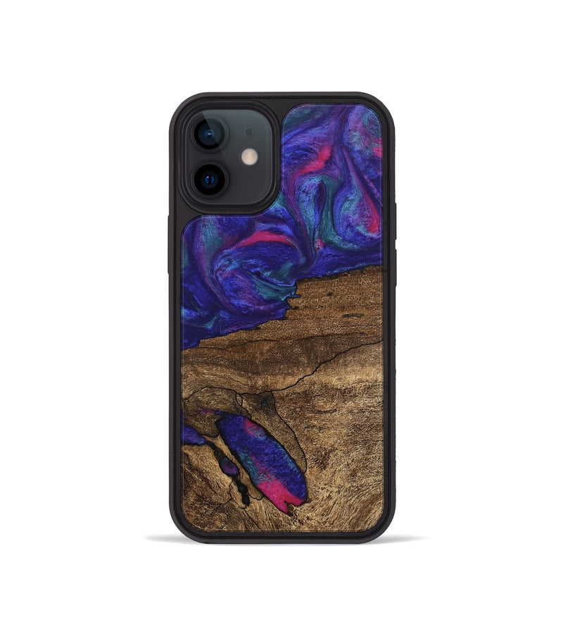 iPhone 12 mini Wood Phone Case - Ieshia (Purple, 745481)