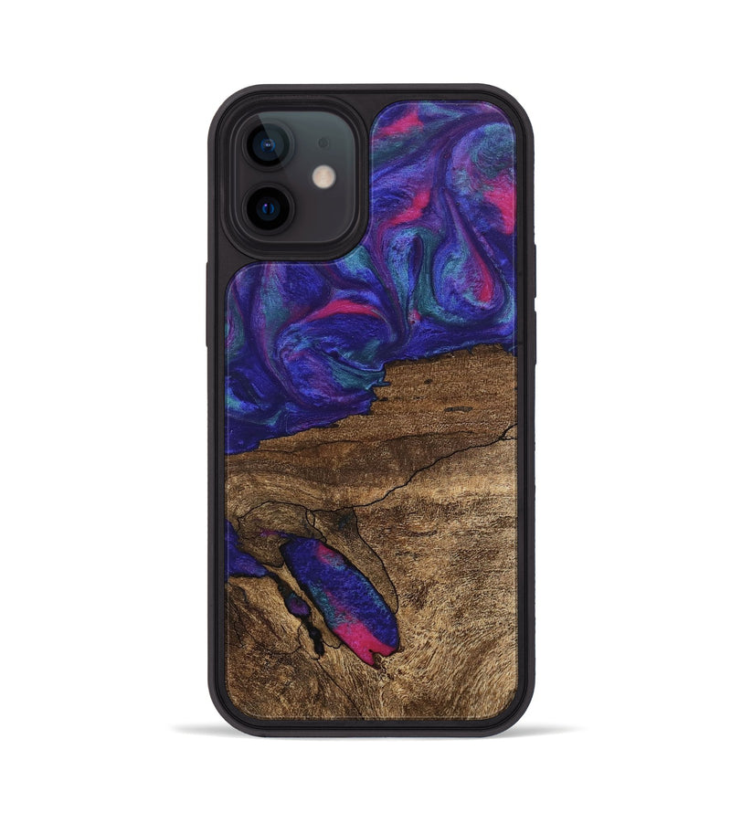 iPhone 12 Wood Phone Case - Ieshia (Purple, 745481)