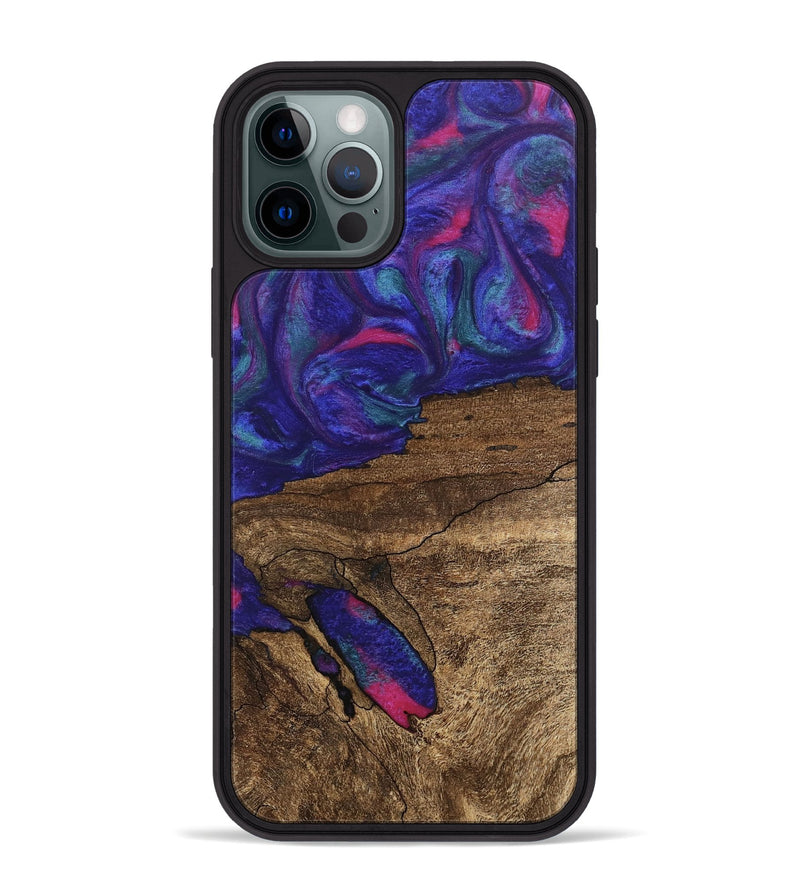 iPhone 12 Pro Max Wood Phone Case - Ieshia (Purple, 745481)