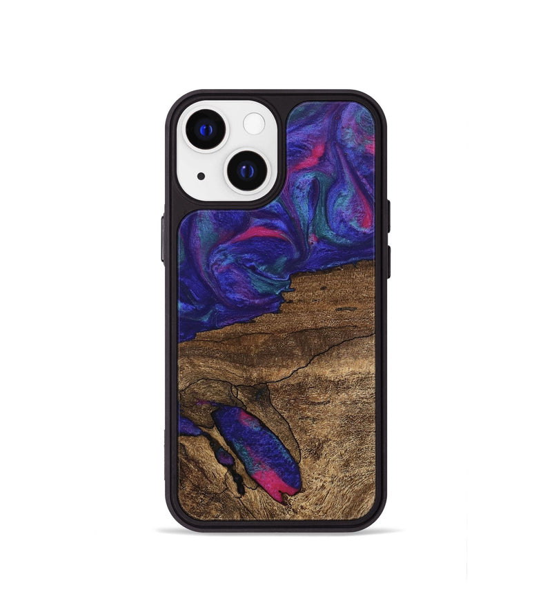 iPhone 13 mini Wood Phone Case - Ieshia (Purple, 745481)