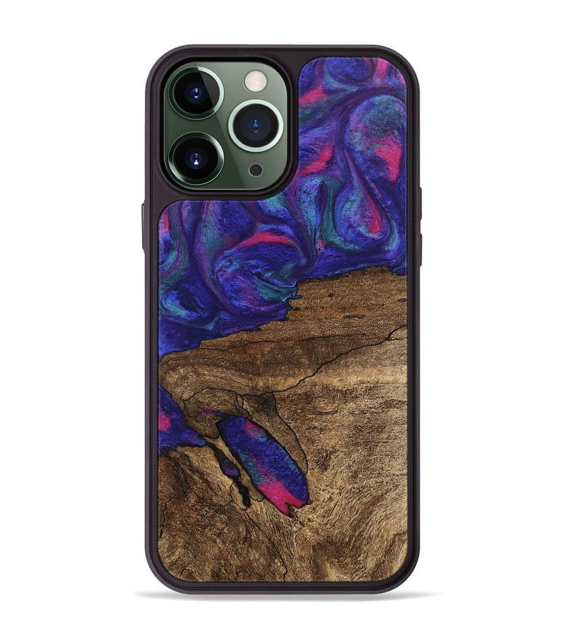 iPhone 13 Pro Max Wood Phone Case - Ieshia (Purple, 745481)