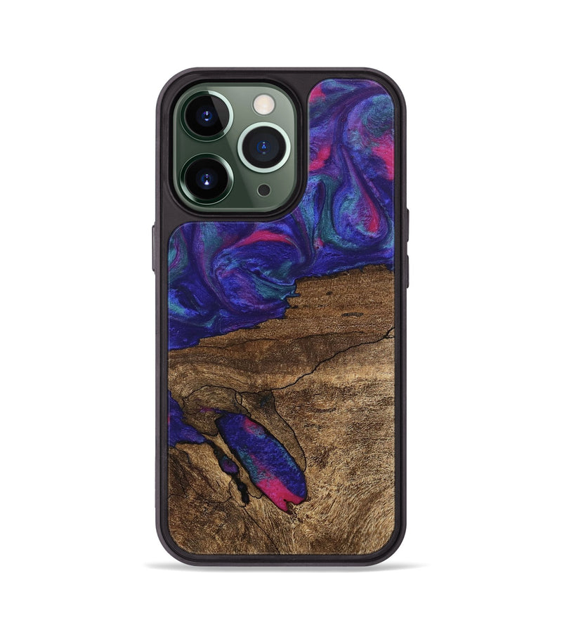 iPhone 13 Pro Wood Phone Case - Ieshia (Purple, 745481)