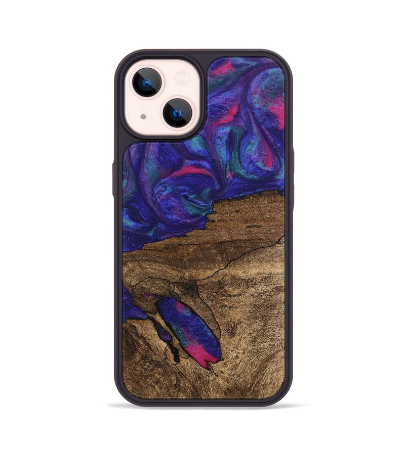 iPhone 14 Wood Phone Case - Ieshia (Purple, 745481)