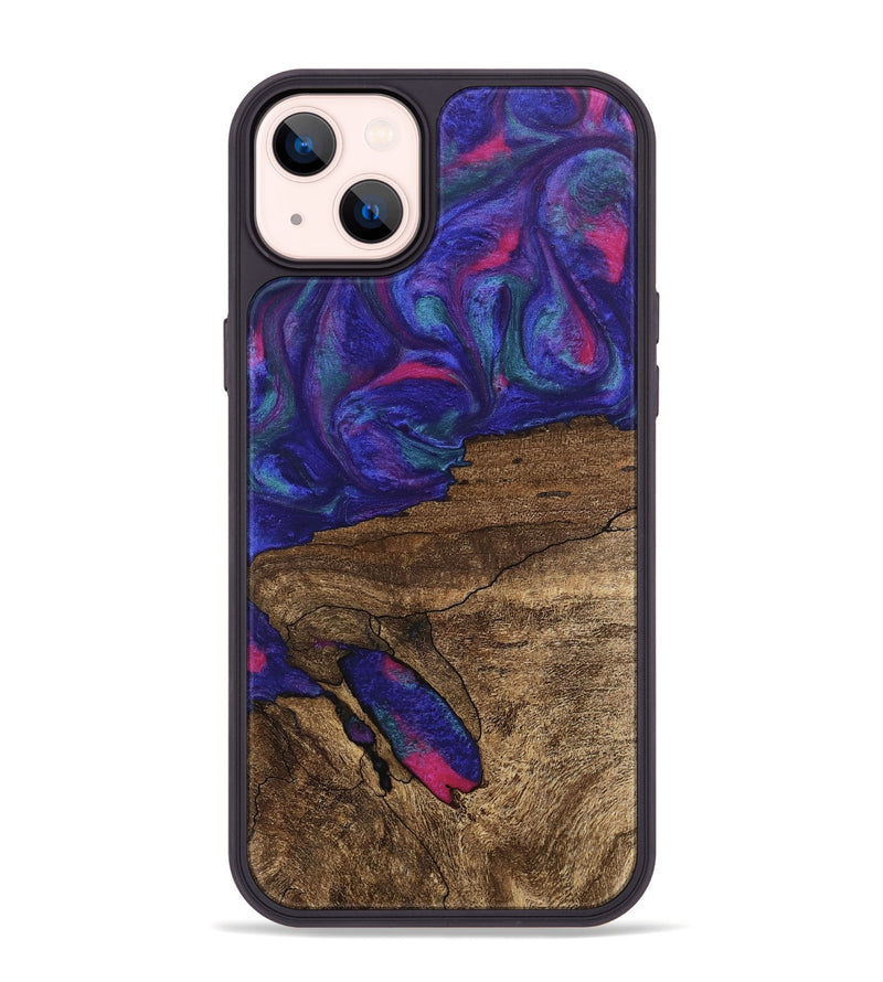 iPhone 14 Plus Wood Phone Case - Ieshia (Purple, 745481)