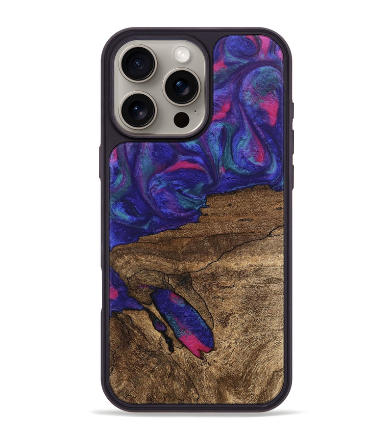 iPhone 16 Pro Max Wood Phone Case - Ieshia (Purple, 745481)