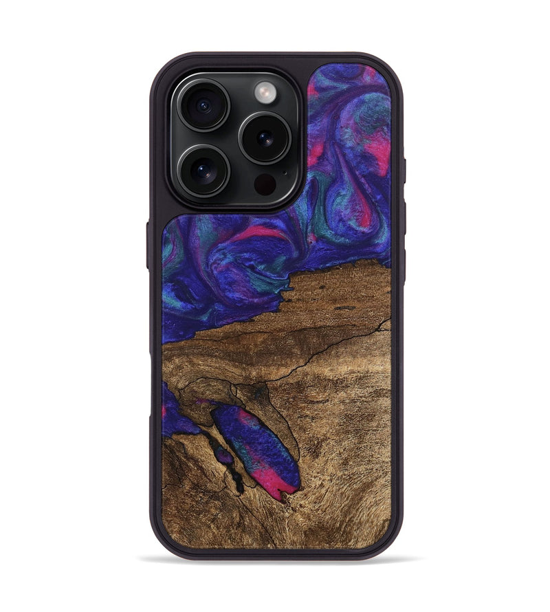 iPhone 16 Pro Wood Phone Case - Ieshia (Purple, 745481)