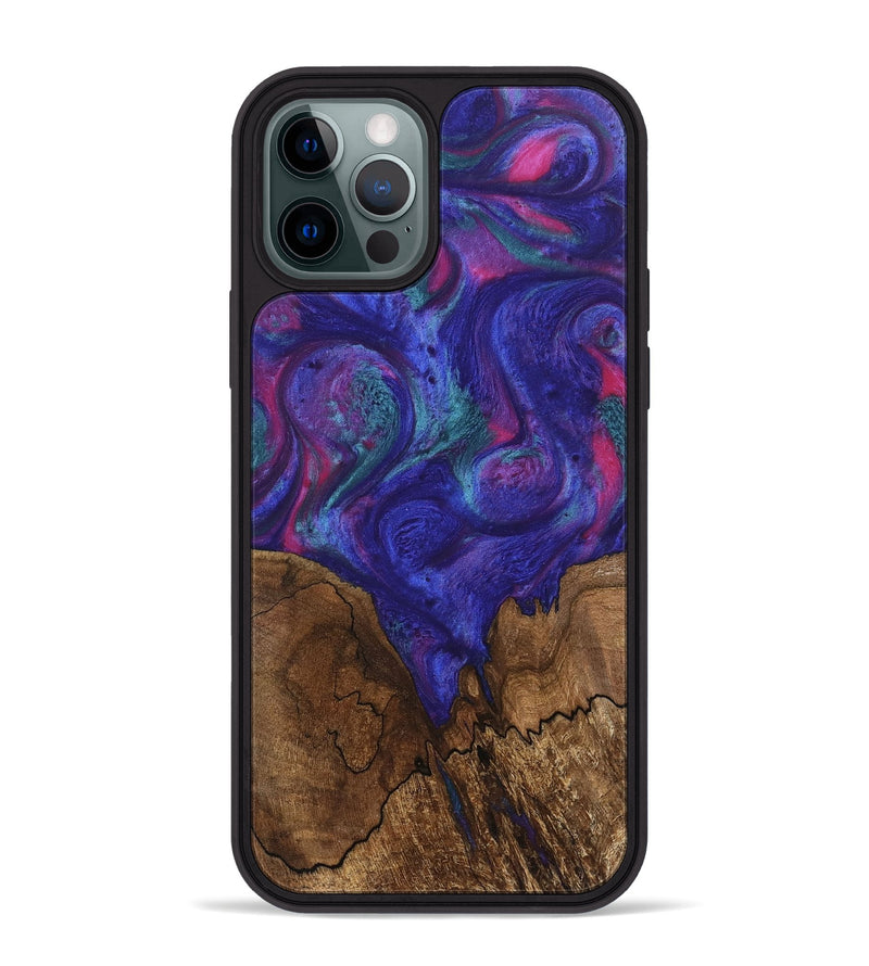 iPhone 12 Pro Max Wood Phone Case - Jireh (Purple, 745482)