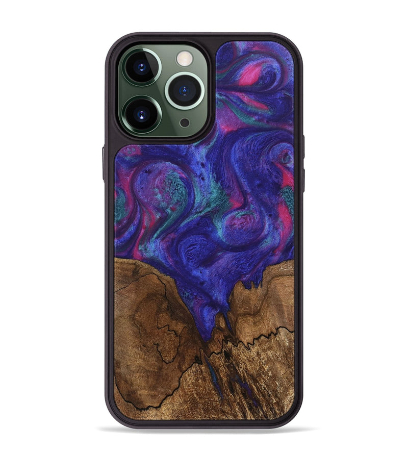 iPhone 13 Pro Max Wood Phone Case - Jireh (Purple, 745482)